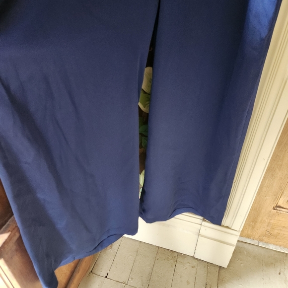 PEDAL & PUP Elegant Navy Blue Satiny Jumpsuit SIZE M - Picture 4 of 14